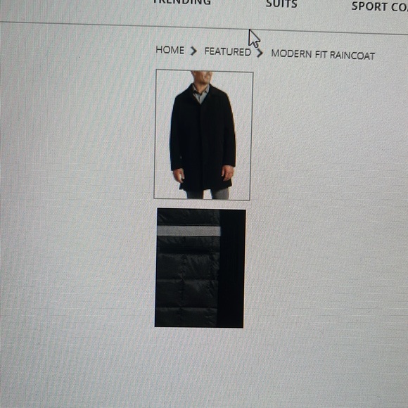 Mens big and tall trench coat - Picture 10 of 10